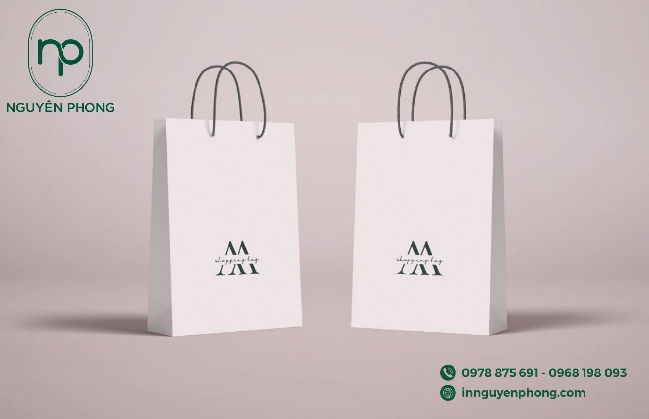 Mẫu túi giấy khách sạn đơn giản 